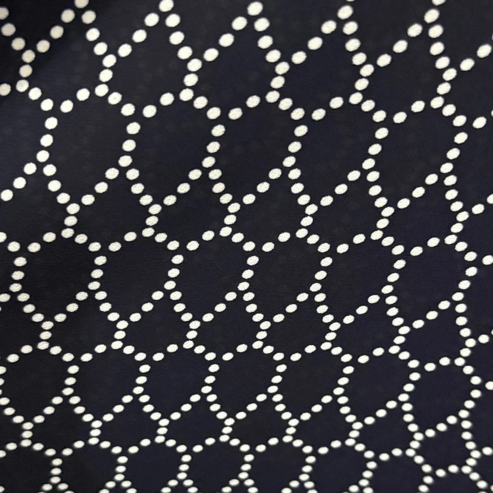 Adrianna Papell Navy Geometric Shirt - Picture 7 of 7